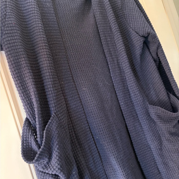 Elegant Navy Open-Front Cardigan - Picture 2 of 2